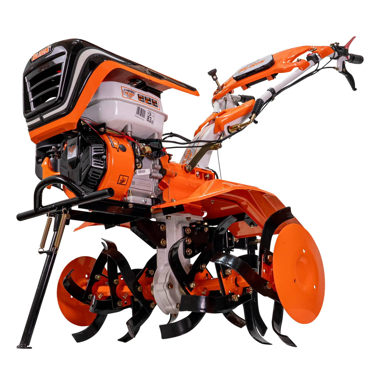 Ruris Motosapa Motosapatoare RURIS 732ACC + roti cauciuc 5.00-8 + rarita + plug + adaptor + dispozitiv scos cartofi + roti metalice 400 fara manicot + cultivator
