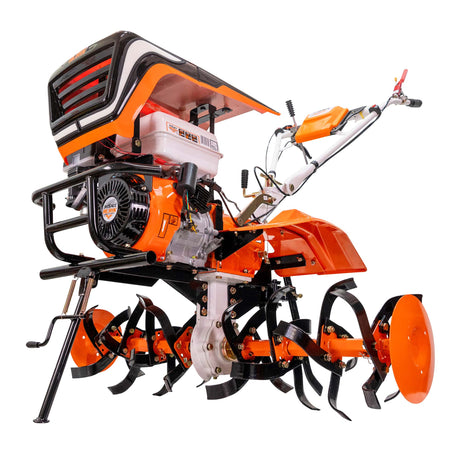 Ruris Motosapa Motosapatoare RURIS 915ACC + roti cauciuc 5.00-12 + rarita + plug reversibil rev2 + roti metalice 500 | 15 CP