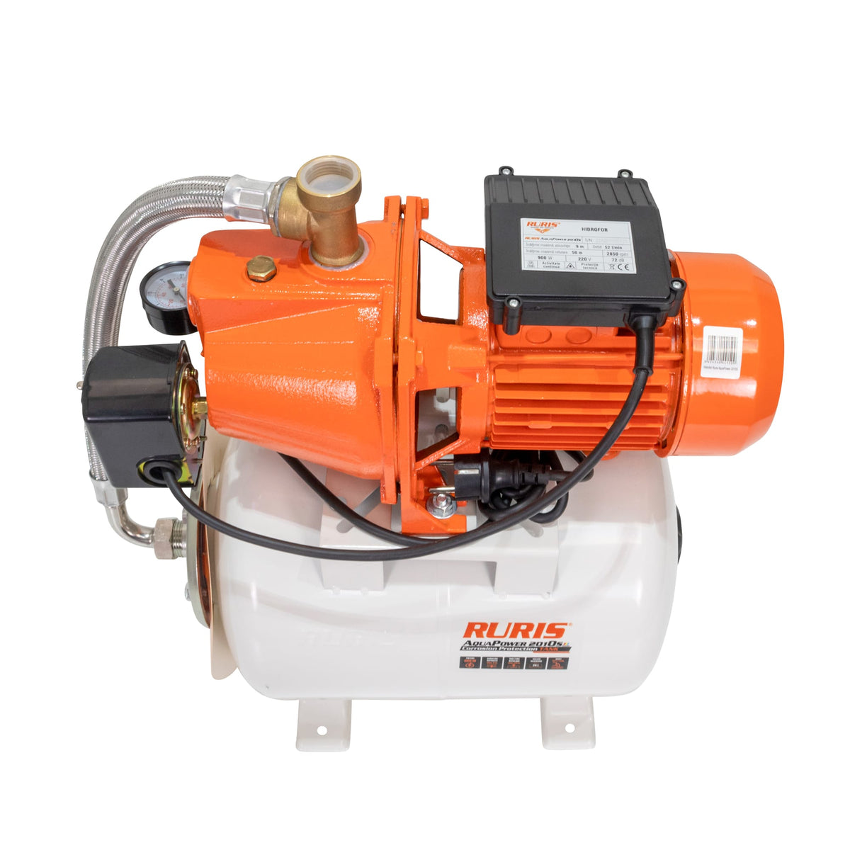 Ruris Hidrofor Hidrofor RURIS Aquapower 2010S | 900W, Debit 52l/min, Adâncime maximă absorbţie 9m