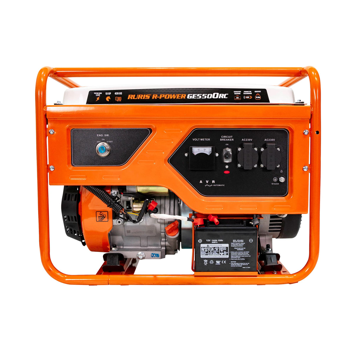 Ruris Generator curent Generator RURIS R-Power GE5500RC | 13 CP, General Engine, Capacitate rezervor 25 L