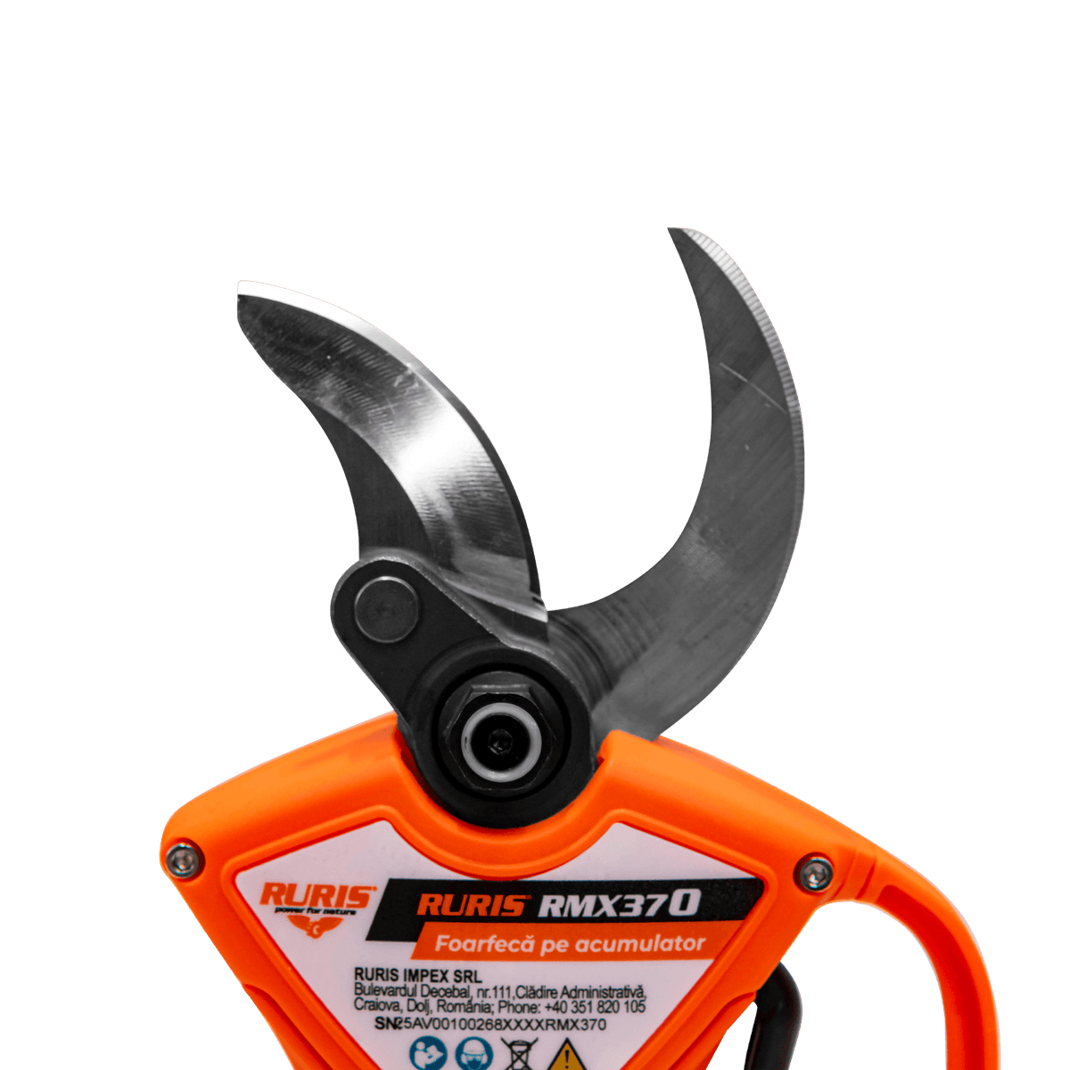 Ruris Foarfeca gard viu Foarfeca pe acumulator RURIS RMX 370 | 840 W, Electric, fara perii, Viteza maxima motor 18000 rpm