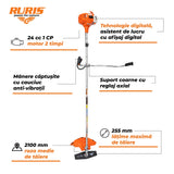 Ruris Motocoasa Motocoasa RURIS RR240BRAVO | Concept Khumma, 2 timpi, Capacitate rezervor 600 ml, 1 CP