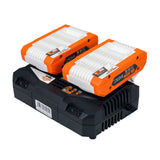 Kit 2 acumulatori + încărcător dublu RURIS Alfa Up 4444e
