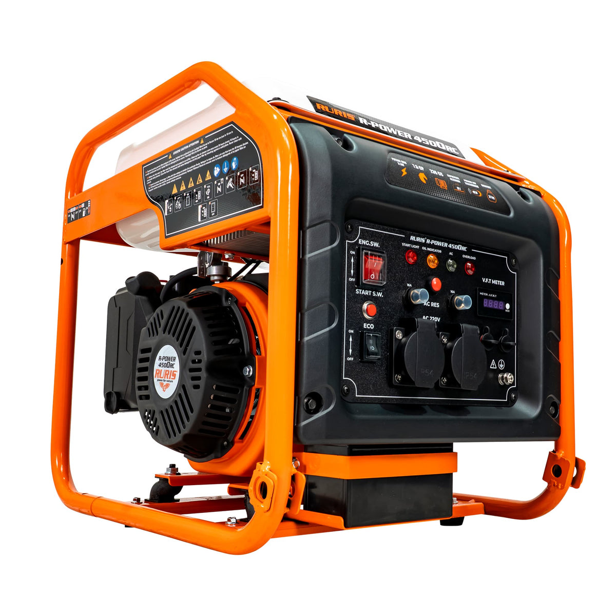 Ruris Generator curent Generator-invertor RURIS R-Power 4500RC | 7.5 CP, General Engine, Capacitate rezervor 10 L