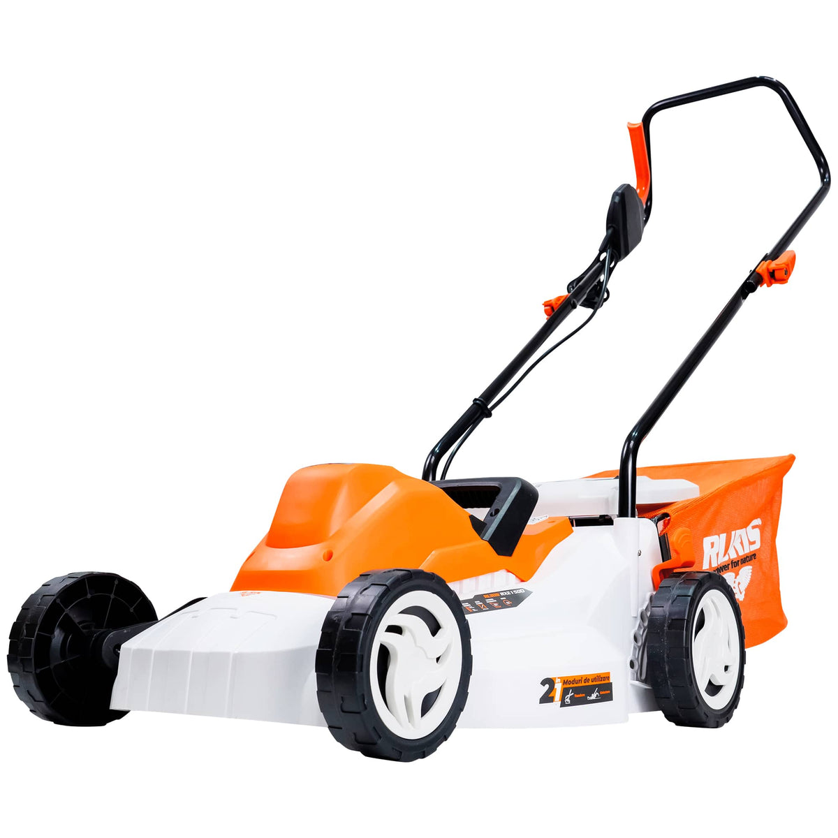 Ruris Masina de tuns gazon Masina de tuns gazon electrica RURIS RXE1500 | 1500W, Înălţime de tăiere 3 trepte: 25-75 mm, Turaţie 3300 rpm