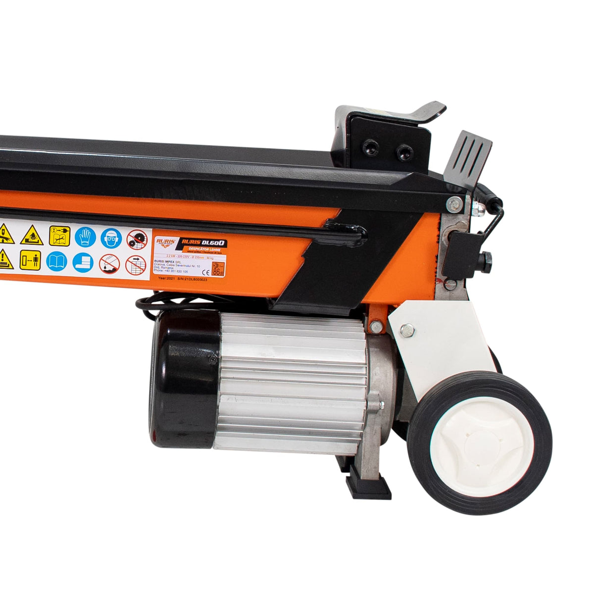 Ruris Despicator lemne Despicator lemne RURIS DL600 | 2.2 kW, Alimentare motor 230V, Grad protectie IP54