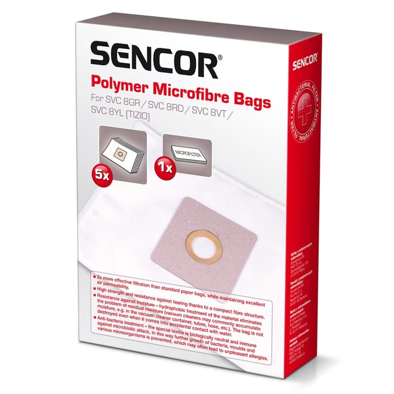 Sencor SET 5 SACI MICROFIBRA ASPIRATOR SVC 8 SENCOR