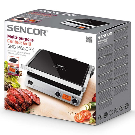 Sencor Gratar electric Gratar Electric Sencor SBG6650BK | 2000W, Negru