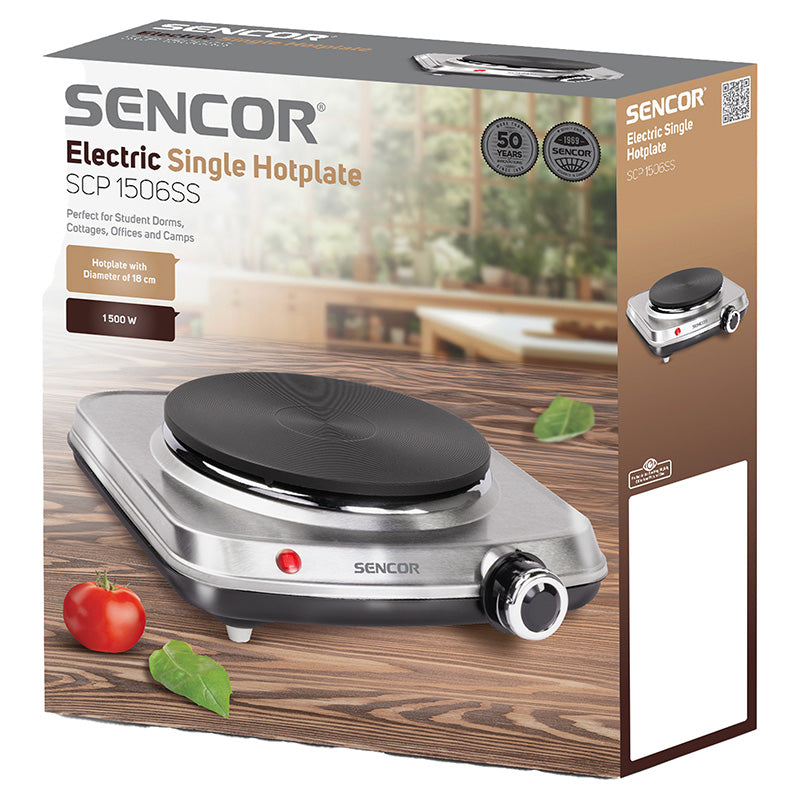 Sencor Plita electrica Plita Electrica Sencor SCP1506SS | 1500W, Inox