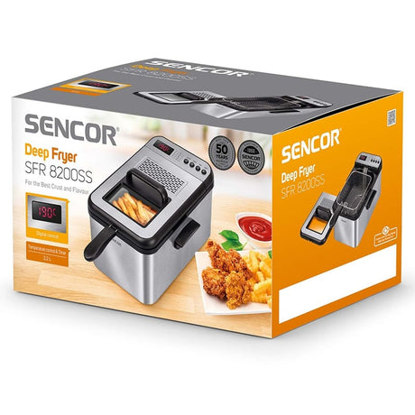 Sencor Air Fryer Friteuza cu aer Sencor SFR8200SS | 3.2L, 2200W, 5 Programe