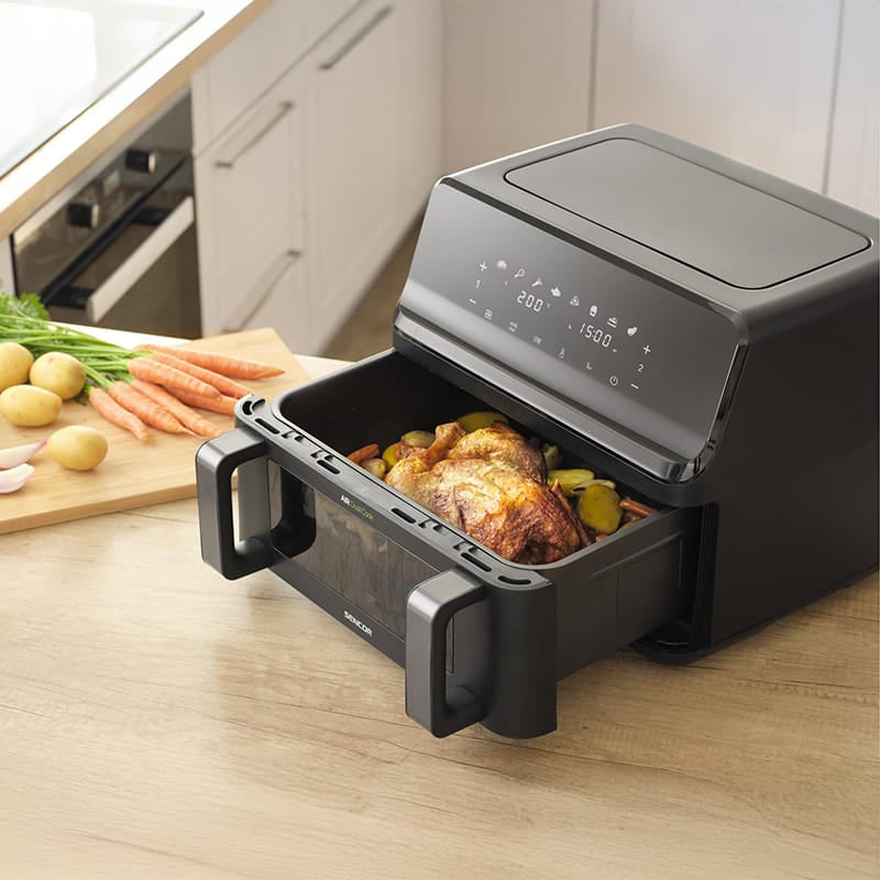 Sencor FRITEUZA DUBLA DIGITAL AIRFRYER 2X4.5 L 2700W SENCOR