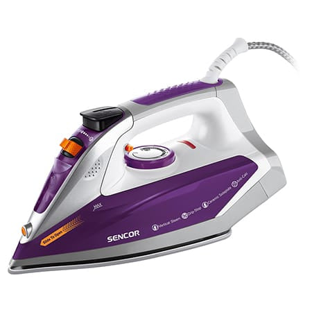 Sencor Fier de calcat Fier de Calcat Sencor SSI8710VT | 2400W, Talpa Ceramica, Abur Continuu