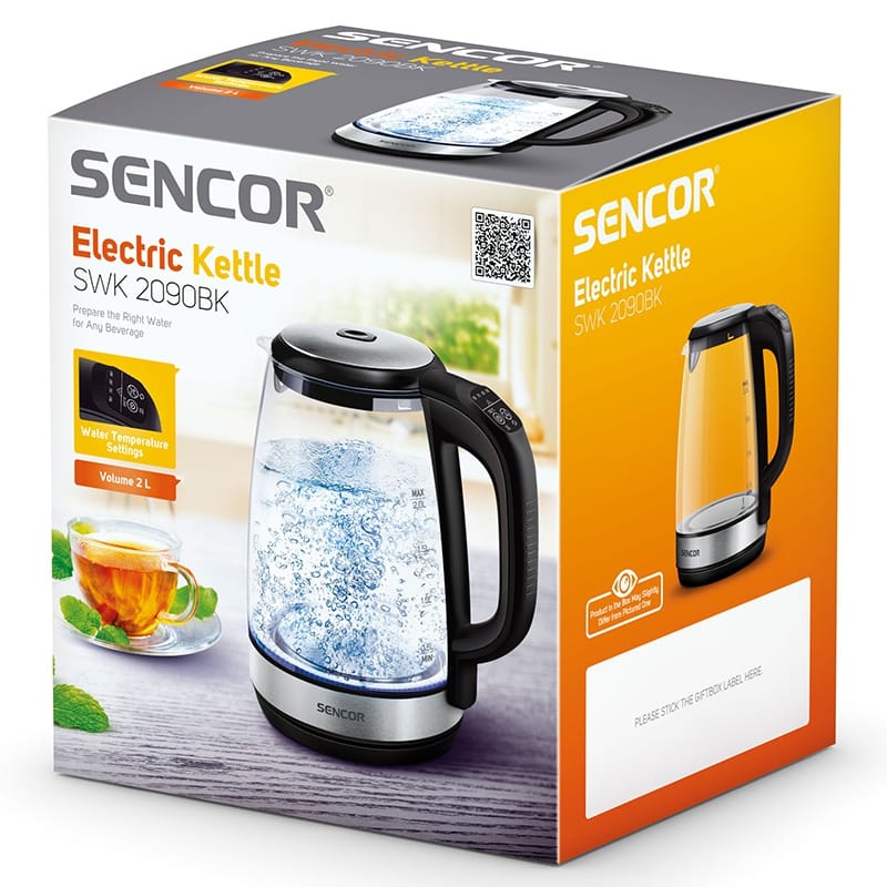 Sencor Fierbator Fierbator Electric Sencor SWK2090BK | 2L, 2200W, Sticla