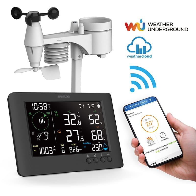 Sencor STATIE METEO PROFESIONALA WIFI 7 IN 1 SENCOR