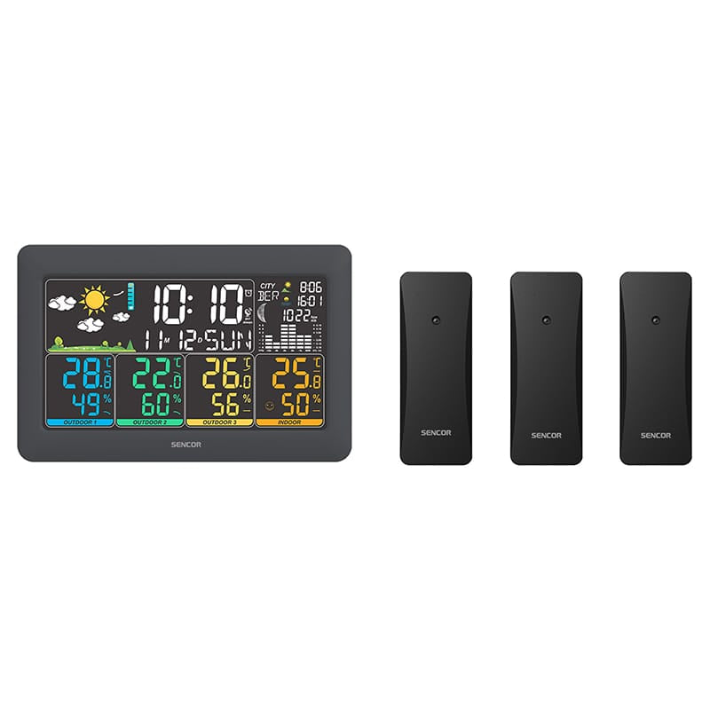 Sencor STATIE METEO 3 SENZORI WIRELESS SWS 6300 SENCOR