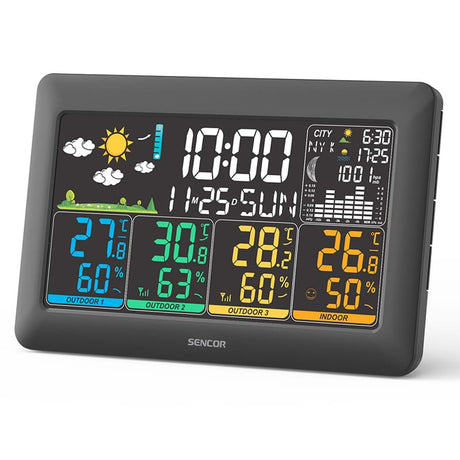 Sencor STATIE METEO 3 SENZORI WIRELESS SWS 6300 SENCOR