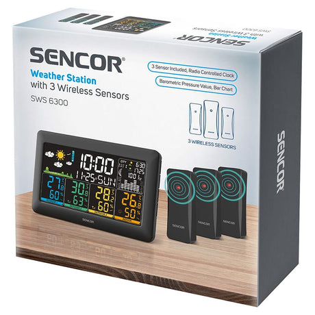 Sencor STATIE METEO 3 SENZORI WIRELESS SWS 6300 SENCOR