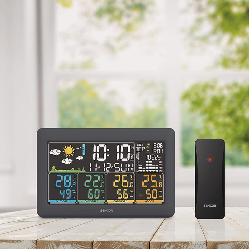Sencor STATIE METEO 3 SENZORI WIRELESS SWS 6300 SENCOR