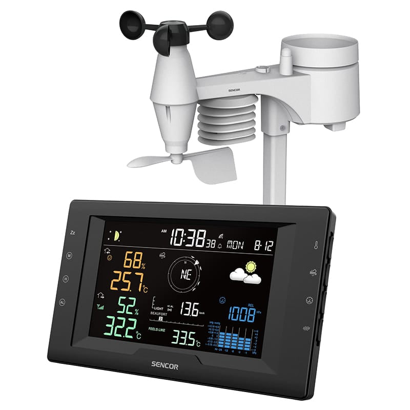 Sencor STATIE METEO PROFESIONALA WIRELESS 5 IN 1 SENCOR