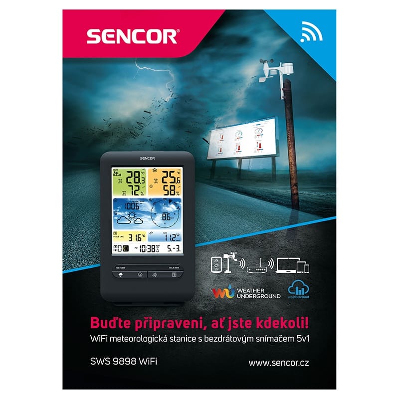 Sencor STATIE  METEO PROFESIONALA WIFI SWS 9898 SENC