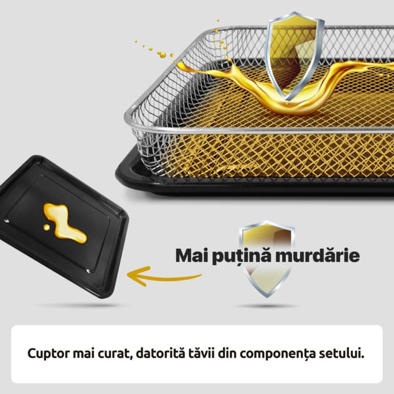 Tava + Cos Air Fryer Albatros SET AIR-FRY | Accesorii cuptor