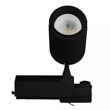V-Tac Proiector LED pe șină V-Tac 35W COB, 3 temperaturi culoare 2800/4000/6000K, negru, IP20, unghi 20–60° reglabil
