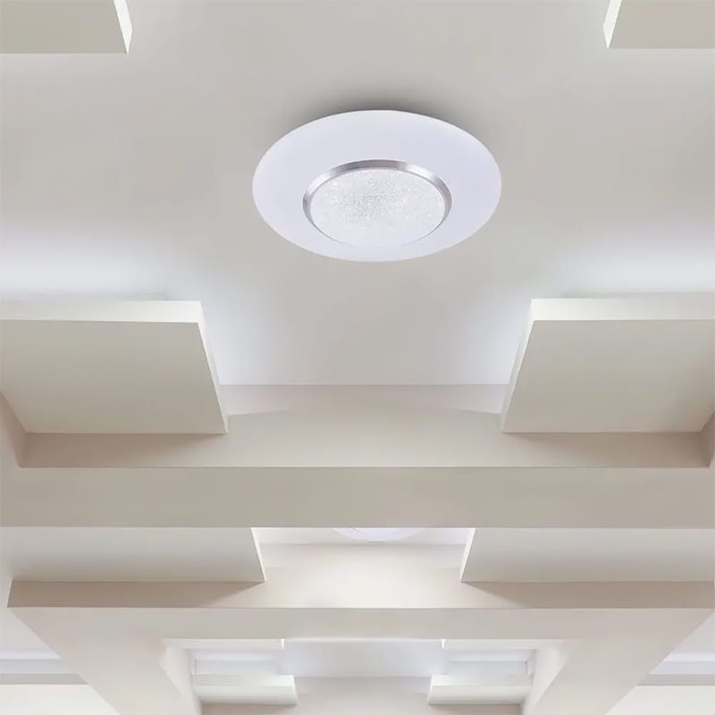 V-Tac Plafonieră LED V-Tac 60W rotundă, 3 temperaturi de culoare 3000K/4000K/6400K, dimabilă cu telecomandă, albă IP20