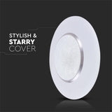 V-Tac Plafonieră LED V-Tac 60W rotundă, 3 temperaturi de culoare 3000K/4000K/6400K, dimabilă cu telecomandă, albă IP20