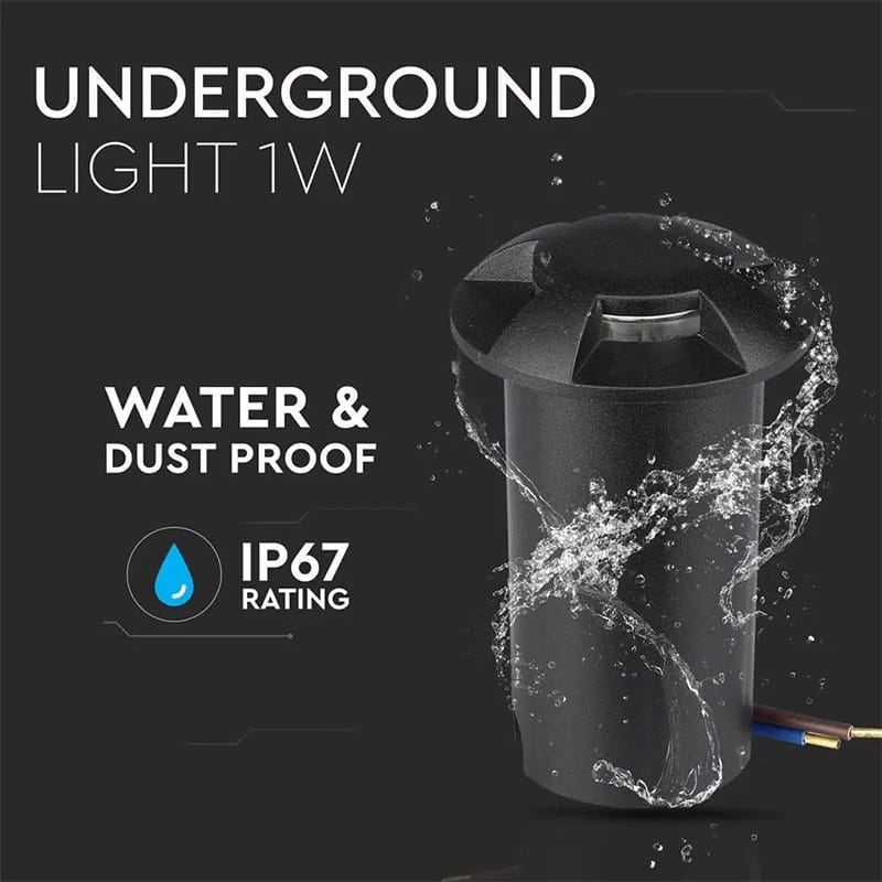 V-Tac SPOT LED STEPLIGHT 1W 6400K ALB RECE