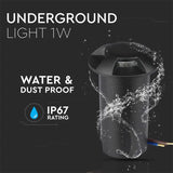 V-Tac SPOT LED STEPLIGHT 1W 6400K ALB RECE