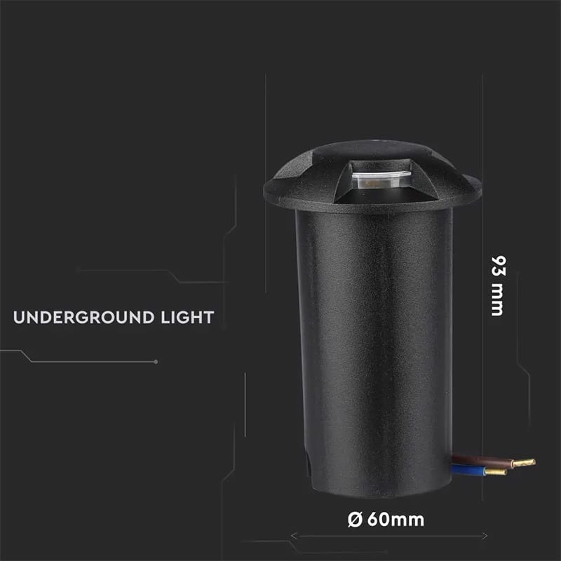 V-Tac SPOT LED STEPLIGHT 1W 6400K ALB RECE