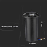 V-Tac SPOT LED STEPLIGHT 1W 6400K ALB RECE