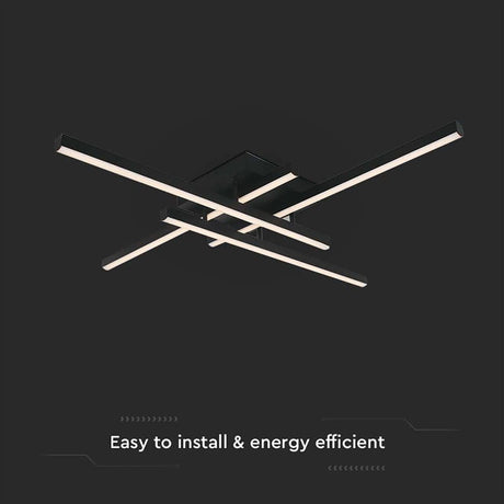 V-Tac Candelabru LED V-Tac dimabil 38W, 3000K, 4100 lm, 85x85x10,5 cm, negru IP20
