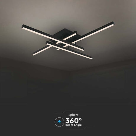 V-Tac Candelabru LED V-Tac dimabil 38W, 3000K, 4100 lm, 85x85x10,5 cm, negru IP20