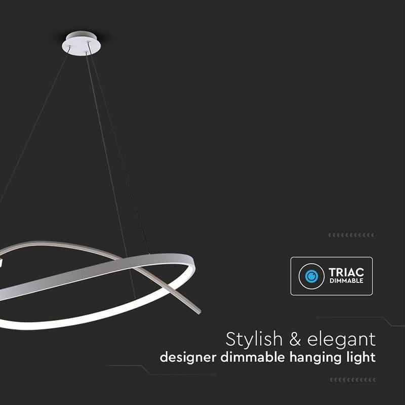 V-Tac Candelabru LED V-Tac Dimabil 48W, 3000K Alb Cald, 80x120 cm, Alb, 5150 lm, IP20