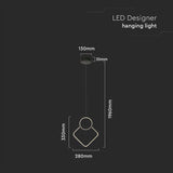 V-Tac CANDELABRU LED 12W 3000K - NEGRU
