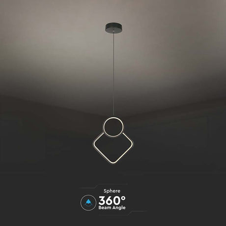 V-Tac CANDELABRU LED 12W 3000K - NEGRU
