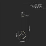 V-Tac CANDELABRU LED 12W 4000K - NEGRU