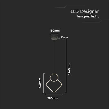 V-Tac CANDELABRU LED 12W 4000K - NEGRU