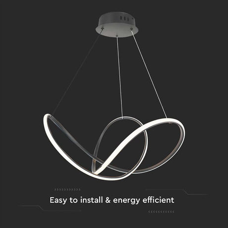 V-Tac Candelabru LED V-Tac 49W 3000K, 5220 lm, 70x120 cm, Negru, IP20