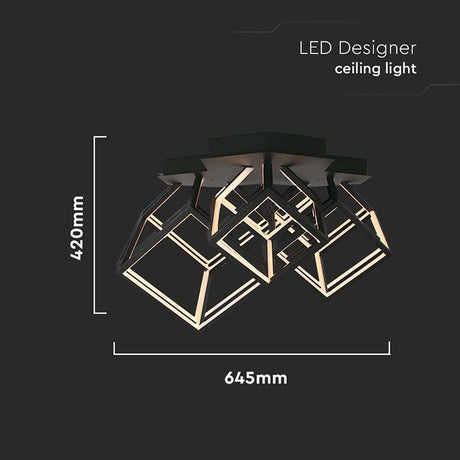 V-Tac Candelabru LED V-Tac 46W 3000K Alb Cald 4900 lm Negru 64,5x55x42 cm IP20