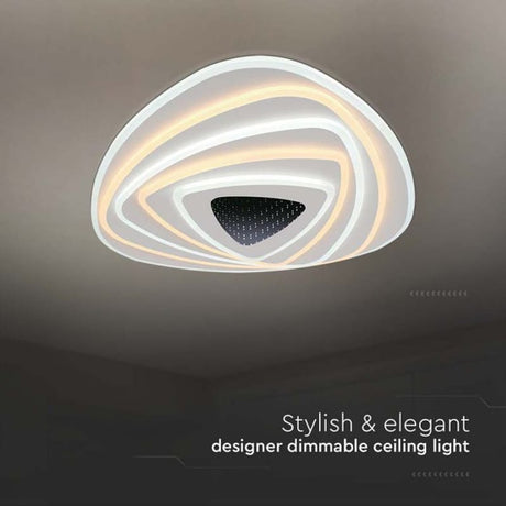 V-Tac Plafonieră LED V-Tac 120W dimabilă, 3in1 3000K/6000K, 12800 lm, alb, 500x500 mm, IP20