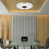 V-Tac Plafonieră LED decorativă V-Tac 95W dimabilă 3 în 1 (3000K/4000K/6000K) 9900 lm, alb, 520x500 mm