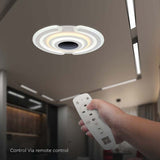 V-Tac Plafonieră LED decorativă V-Tac 125W dimabilă, 3 în 1 (3000K/4000K/6000K), 13100 lm, 500x500 mm, alb, IP20