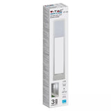 V-Tac Lampă LED exterior/grădină V-Tac 10W, IP65, 6400K alb rece, 900 lm, carcasă aluminiu, alb