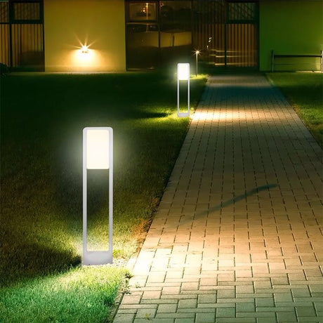 V-Tac Lampă LED exterior/grădină V-Tac 10W, IP65, 6400K alb rece, 900 lm, carcasă aluminiu, alb