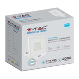 V-Tac REFLECTOR LED SMD 50W 6400K IP65 CU SENZOR MISCARE - ALB