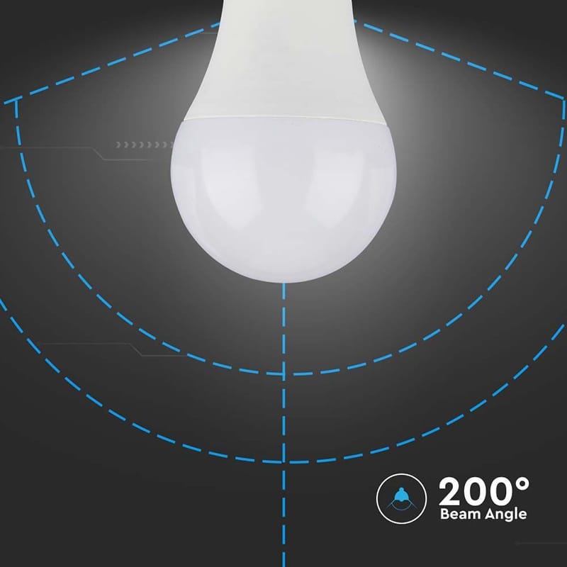 V-Tac BEC LED A60 E27 10.5W 4000K ALB NEUTRU