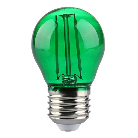 V-Tac BEC LED G45 E27 2W CU FILAMENT LUMINA VERDE