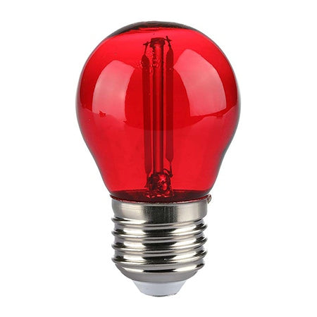 V-Tac BEC LED G45 E27 2W CU FILAMENT LUMINA ROSIE